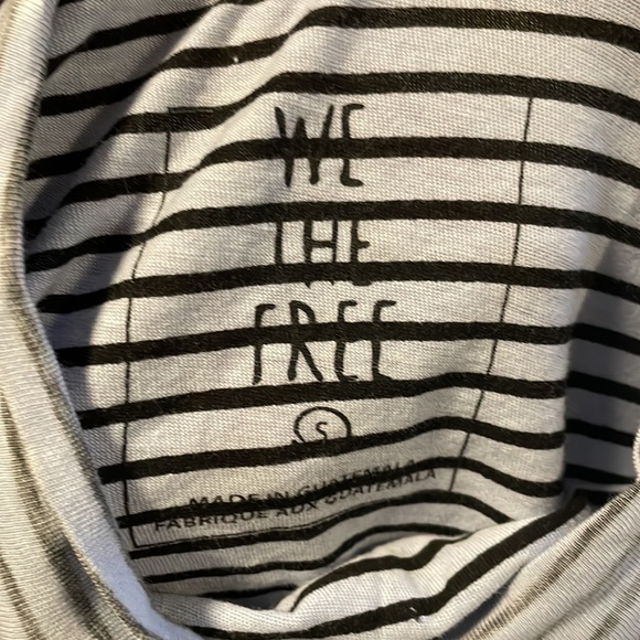 Free People Be Free Mock Neck Stripe Tunic, Size Small - Picture 7 of 11